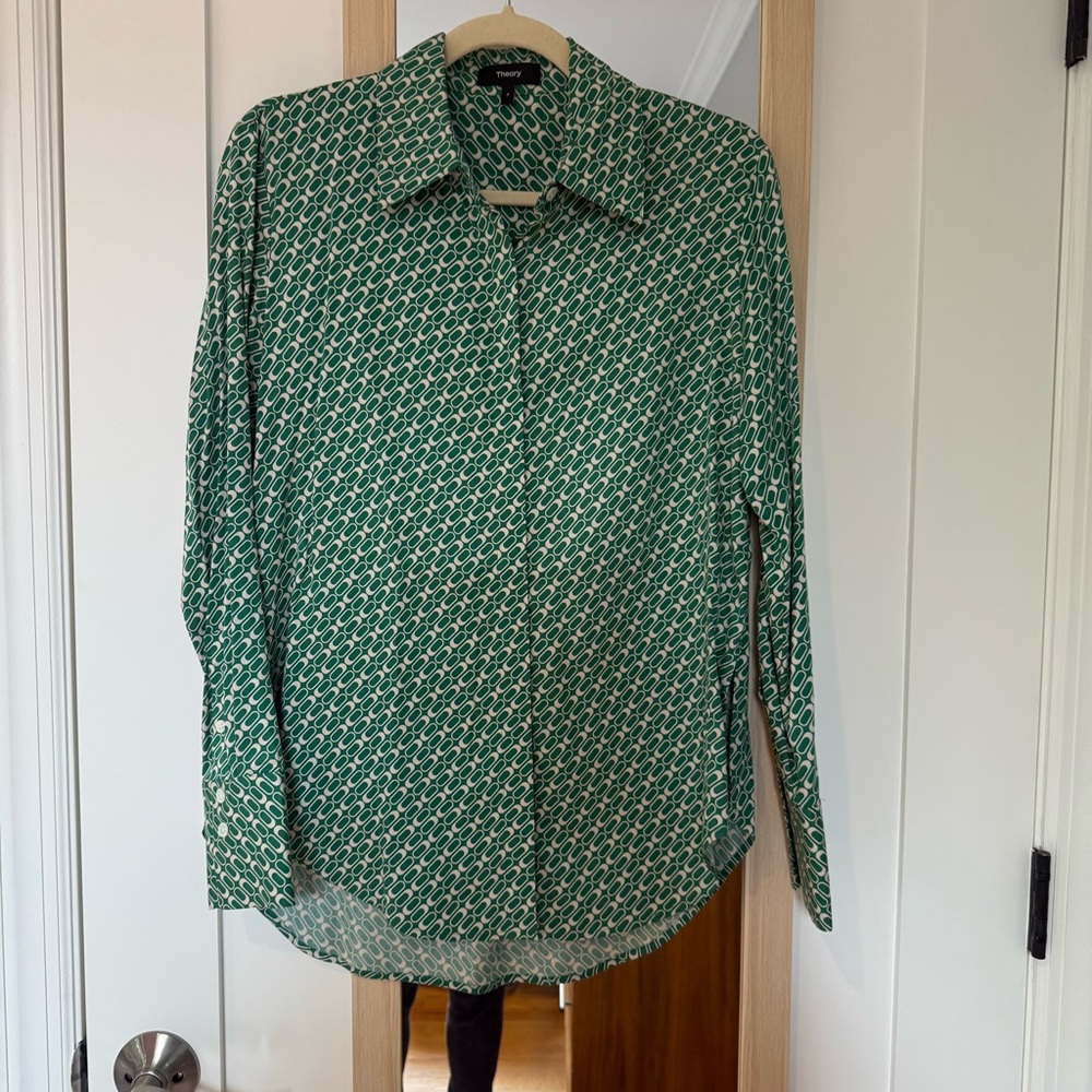 Theory Sunaya Printed Shirt - Picture 8 of 9
